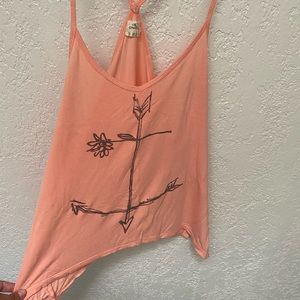 O’Niell flowy tank top with floral anchor design.